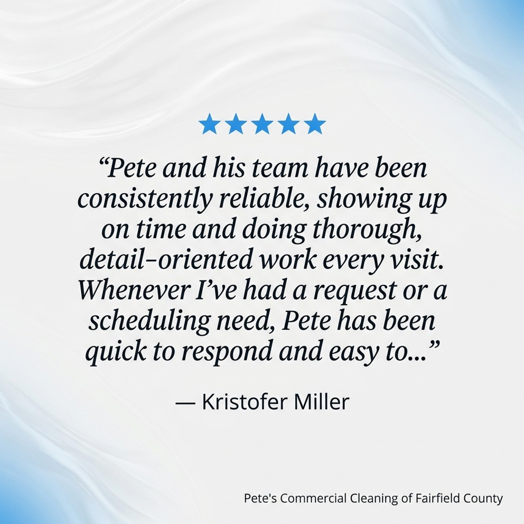 Pete's Commercial Cleaning of Fairfield County cleaning work (photo 14)