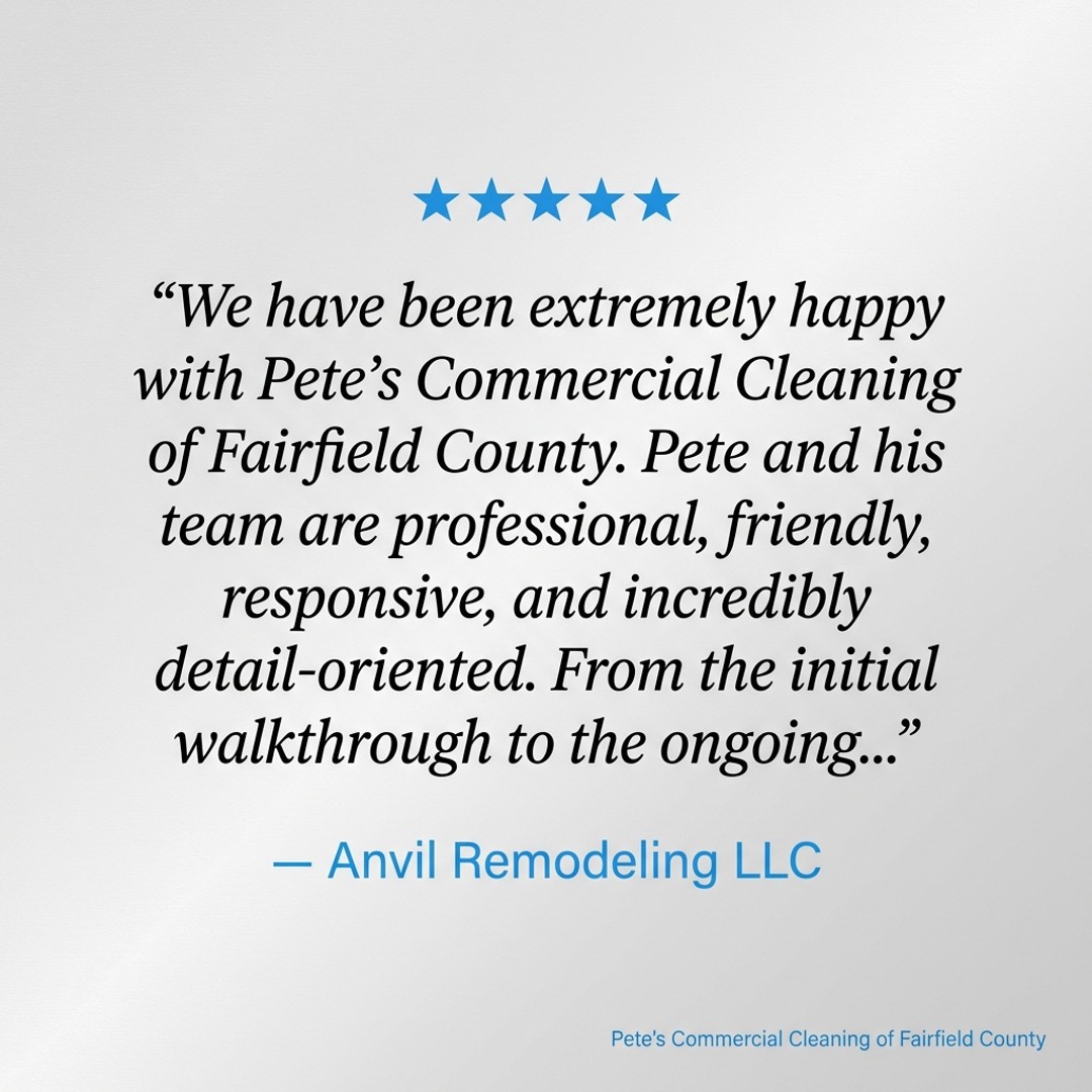 Pete's Commercial Cleaning of Fairfield County cleaning work (photo 13)